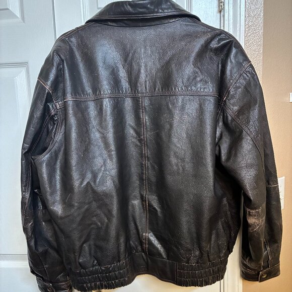 Vintage Wilson's Urban Equipment Vintage Bomber Jacket (XL Brown) - Picture 2 of 3